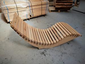 Chaise longue en frêne 