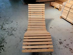 Chaise longue en frêne 