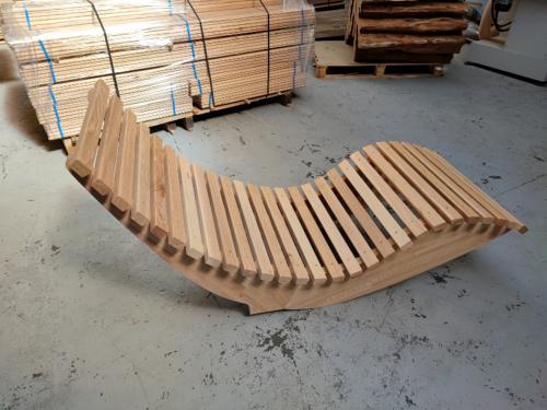 Chaise longue en frêne 