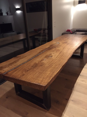 plateau de table en bois massif grande taille